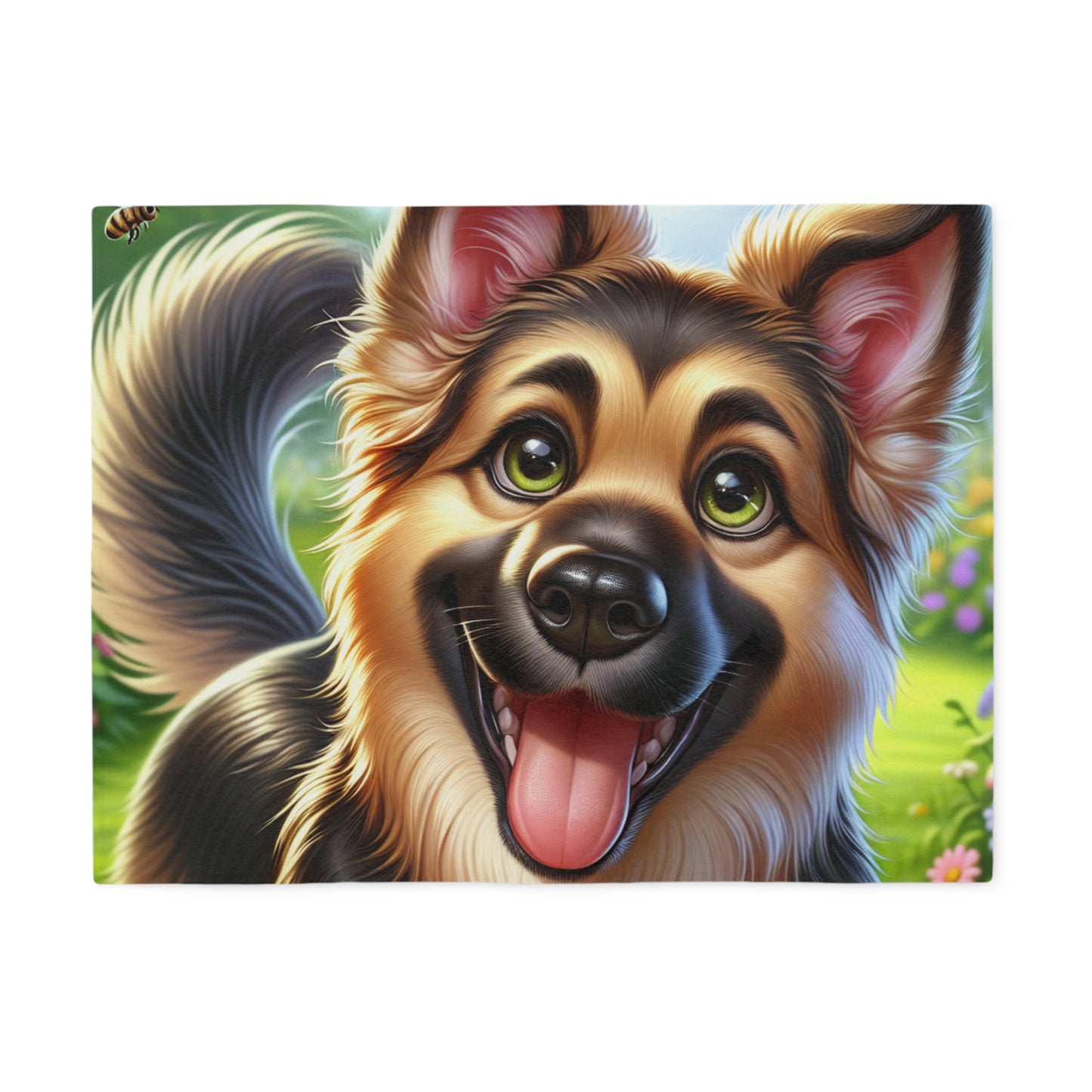 German Shepherd Sweatshirt Blanket