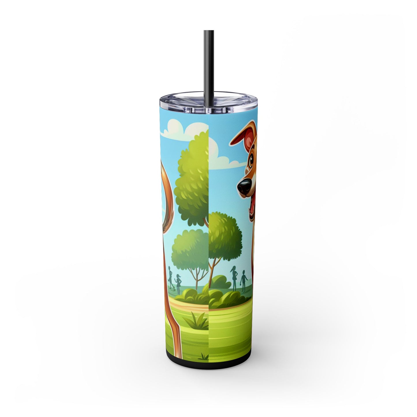 Azawakh Tumbler with Straw, 20oz