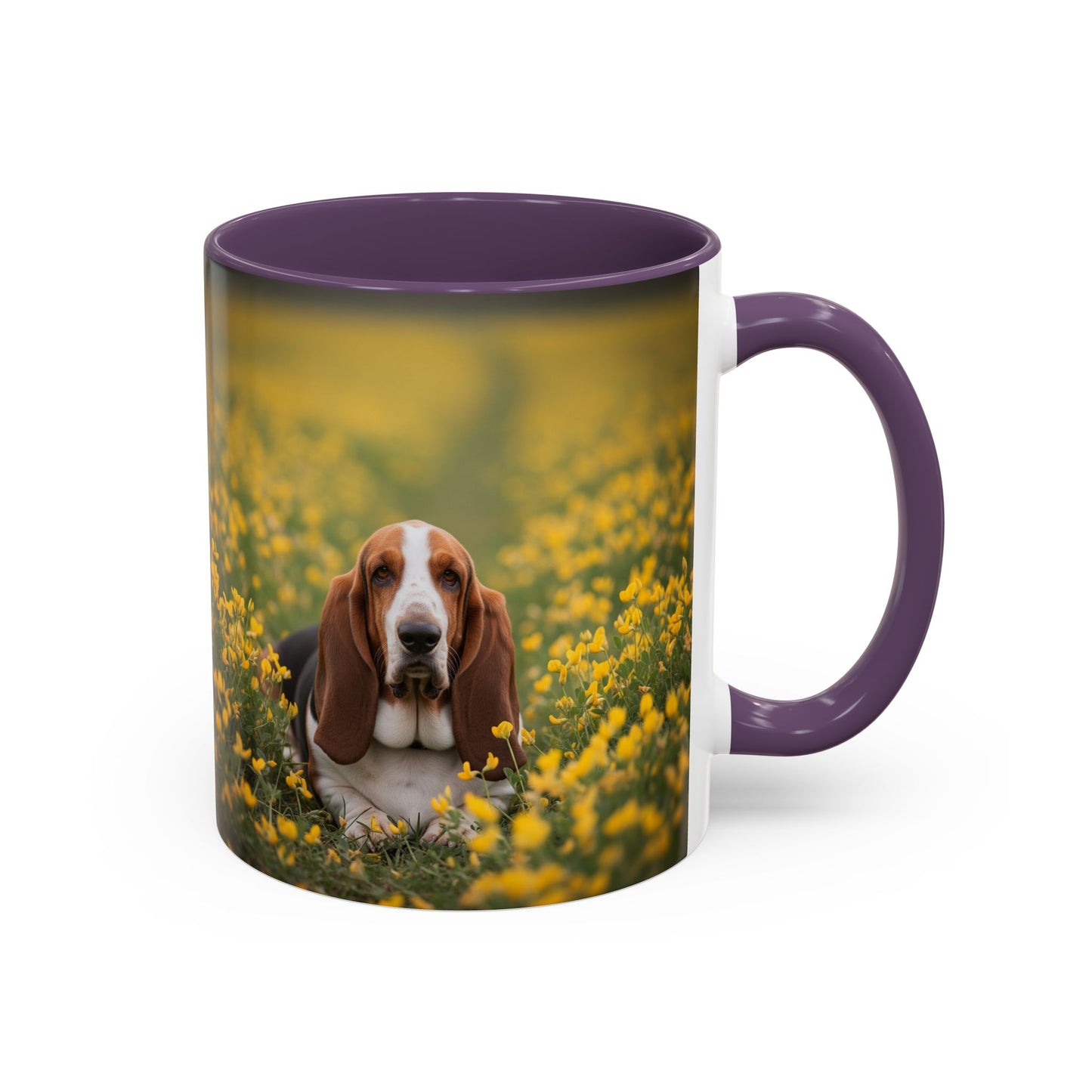 Basset Hound Accent Coffee Mug - Perfect Gift for Dog Lovers