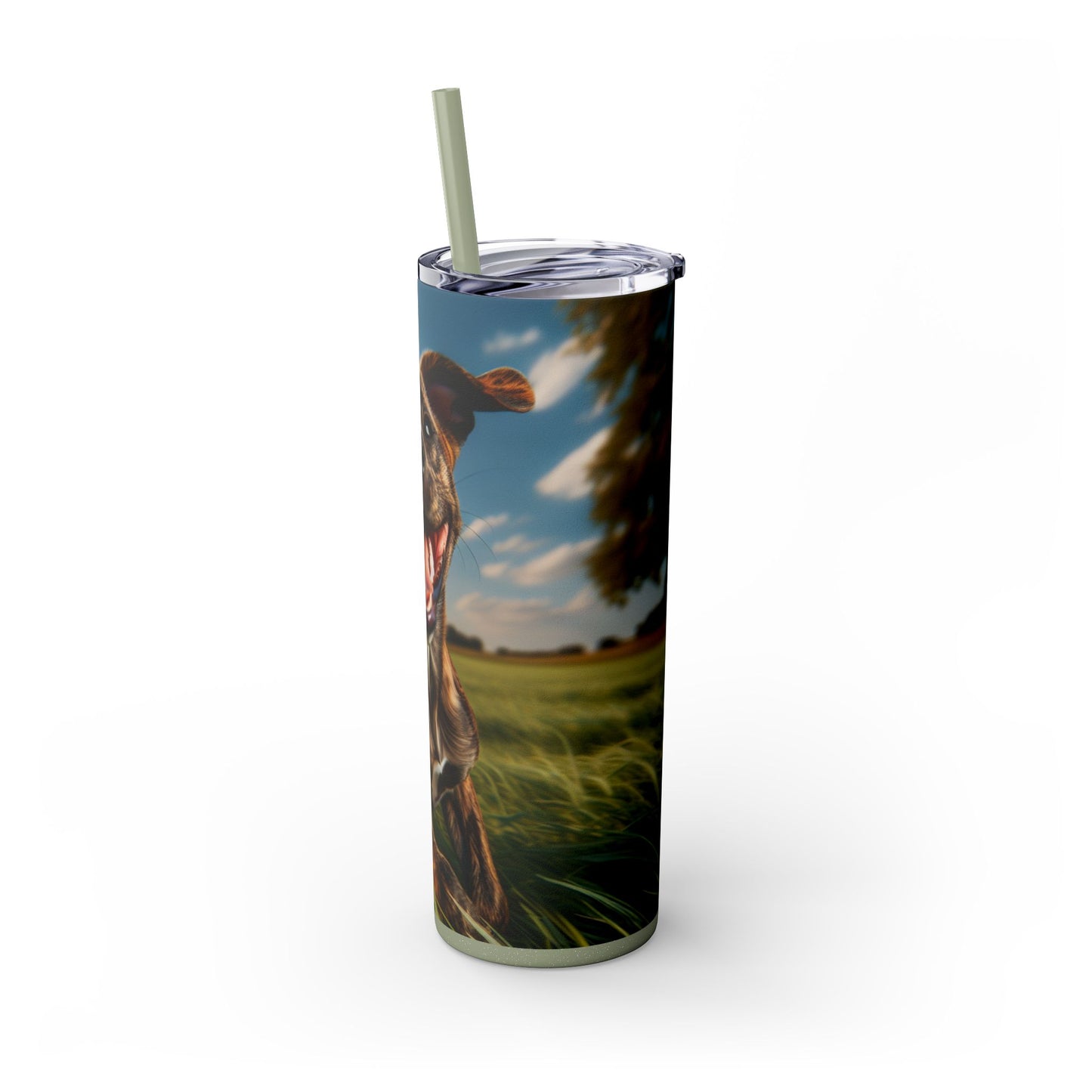 Treeing Tennessee Brindle Tumbler with Straw, 20oz