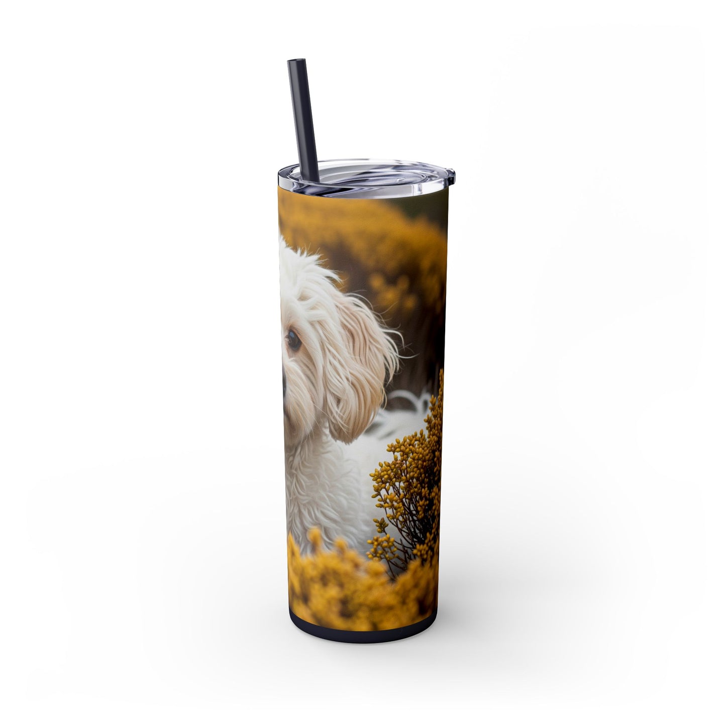 Maltipoo Tumbler with Straw, 20oz