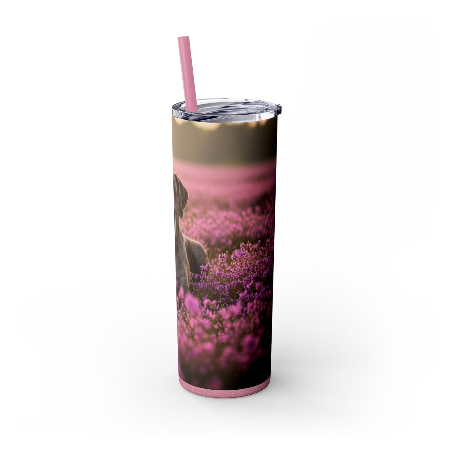 Great Dane Skinny Tumbler with Straw, 20oz