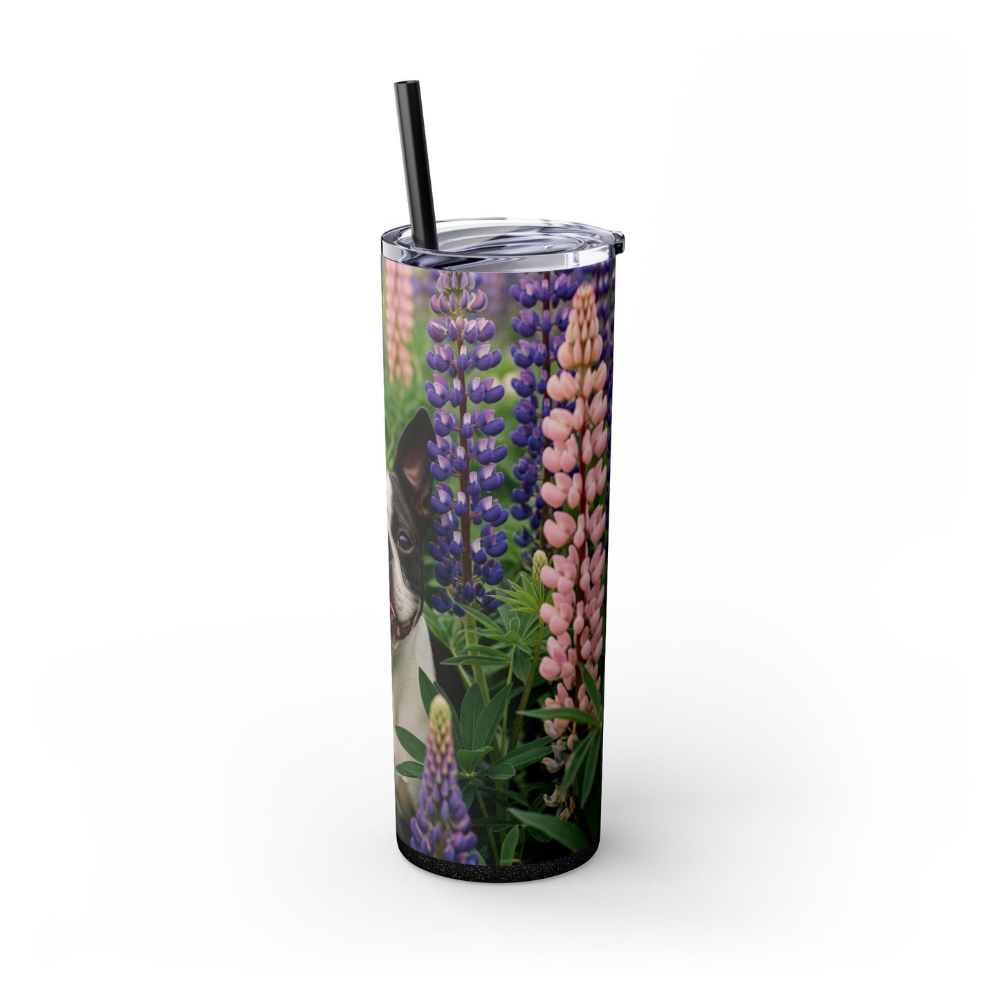 Boston Terrier Tumbler with Straw, 20oz