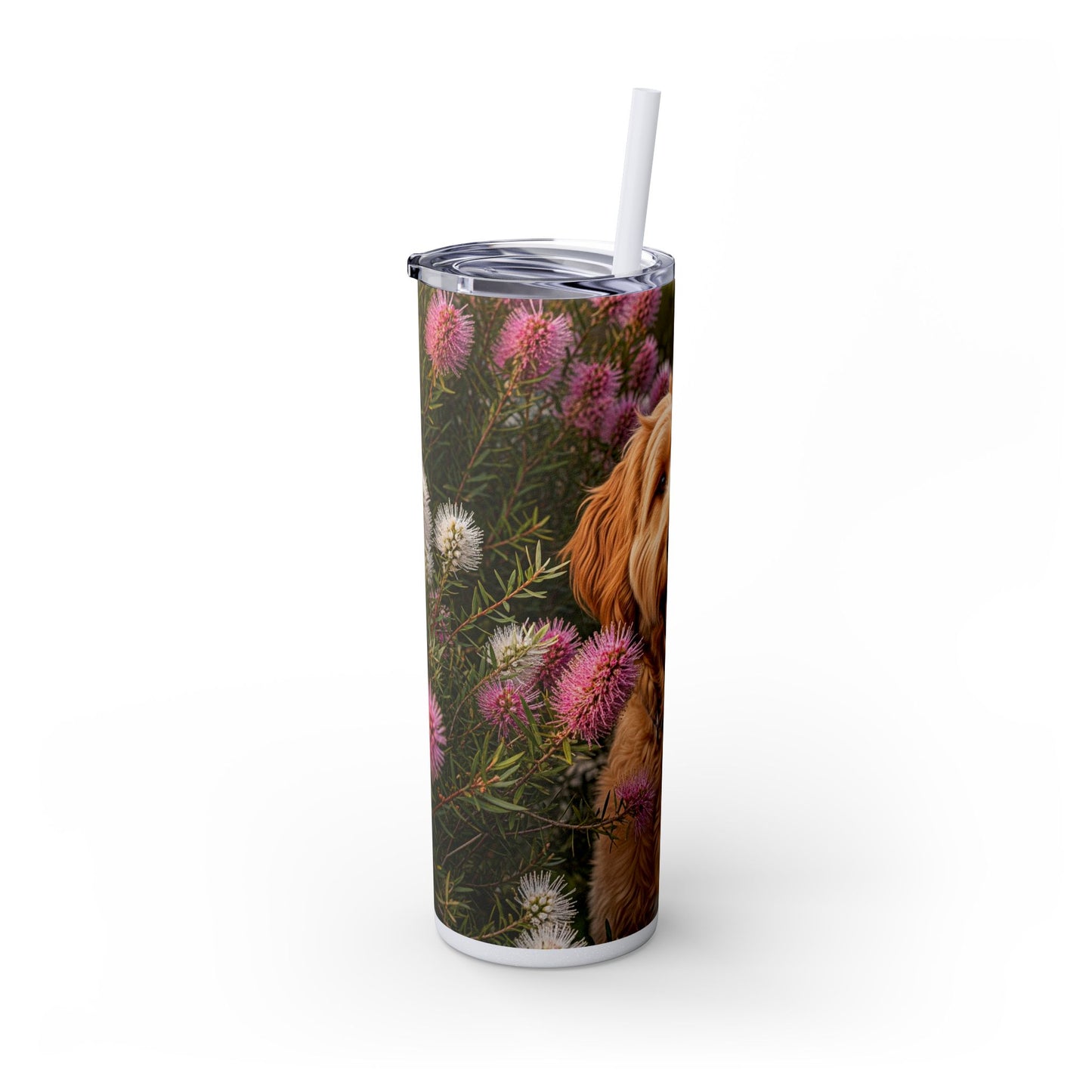 Goldendoodle Tumbler with Straw, 20oz