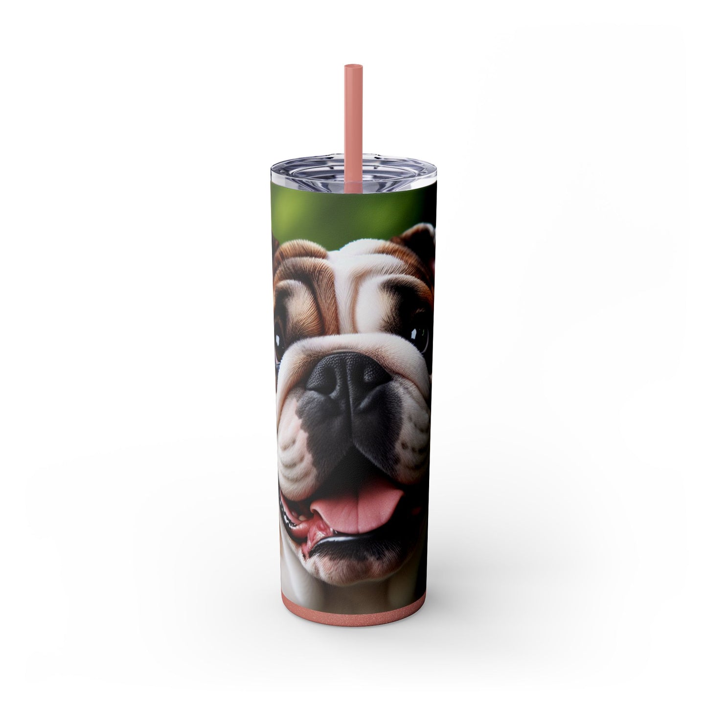 British Bulldog Tumbler with Straw, 20oz