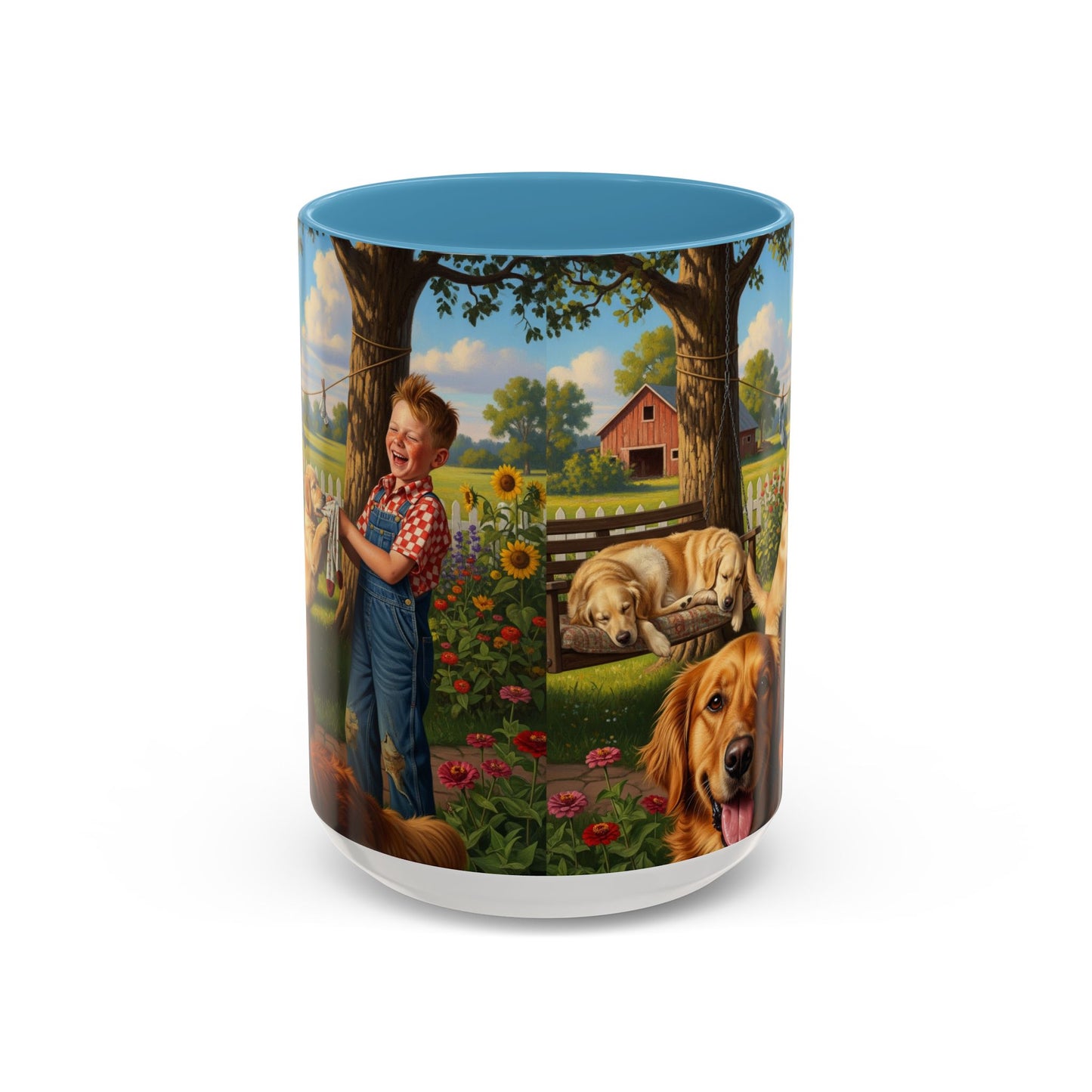 Golden Retriever Accent Coffee Mug - Perfect Gift for Dog Lovers