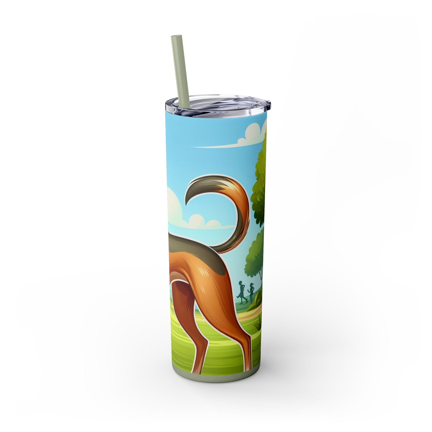 Azawakh Tumbler with Straw, 20oz