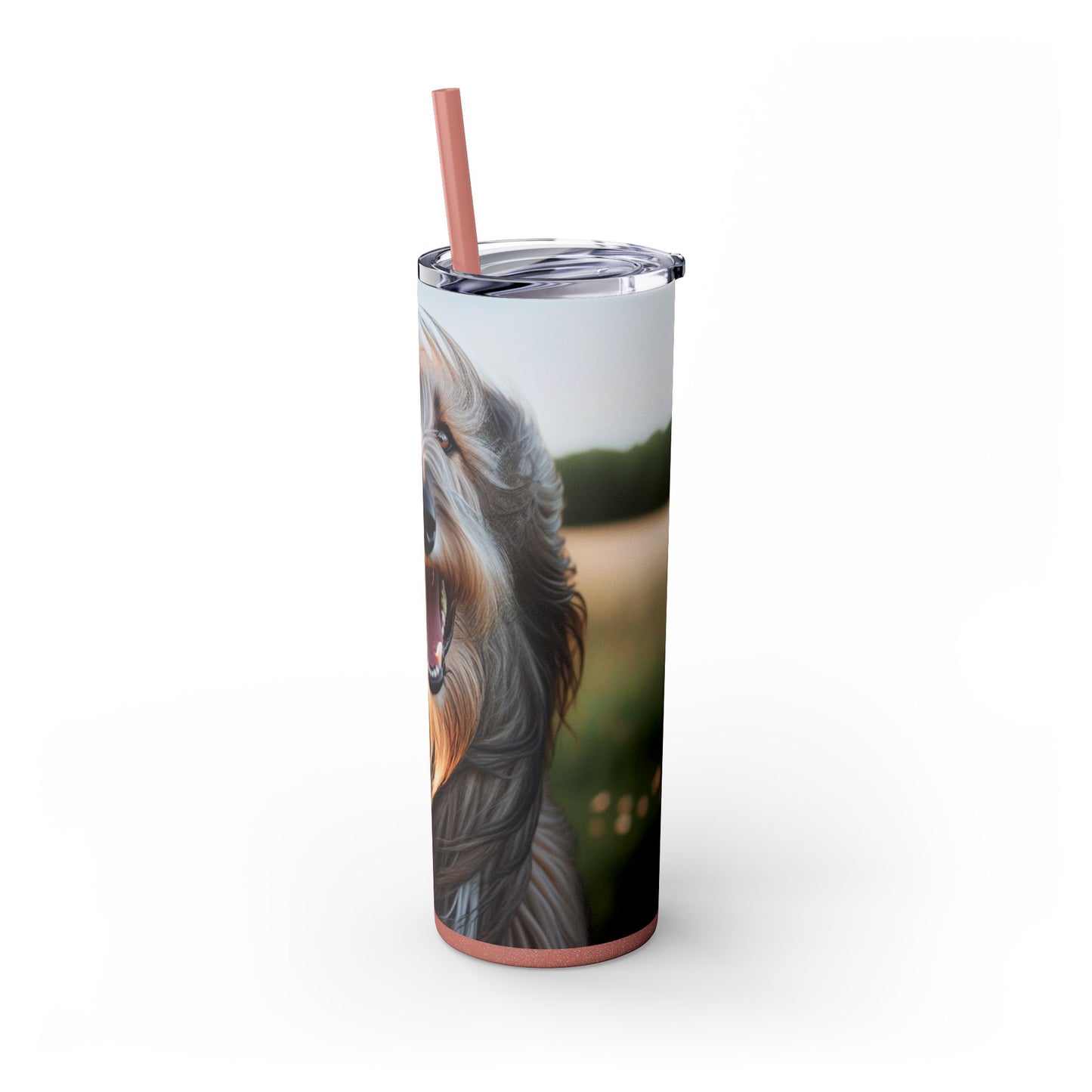 Scottish Deerhound Tumbler with Straw, 20oz