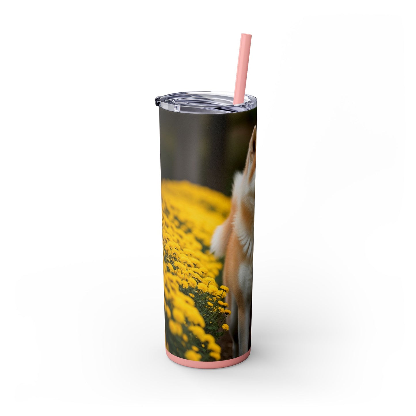 Japanese Akitainu Tumbler with Straw, 20oz