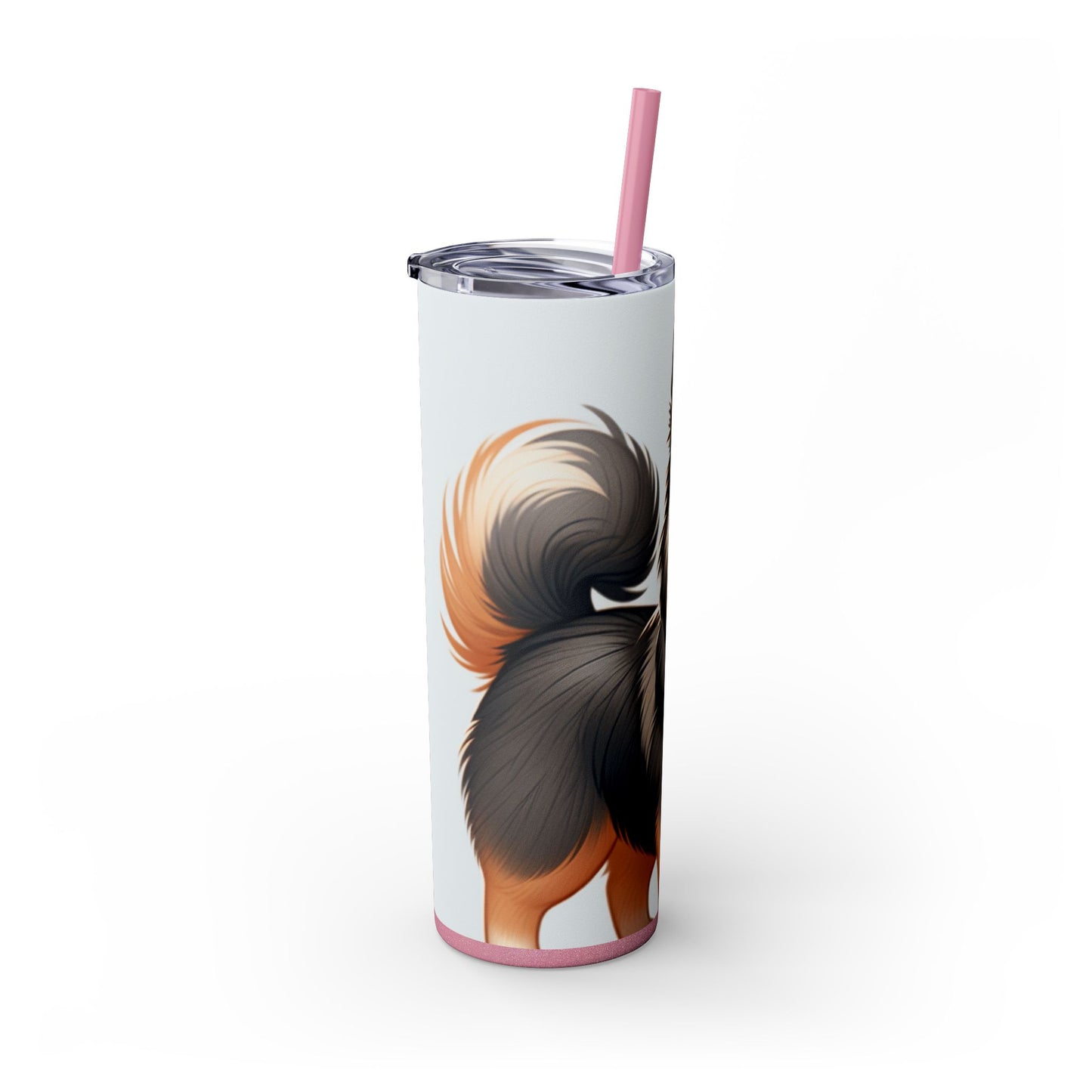 Swedish Vallhund Skinny Tumbler with Straw, 20oz