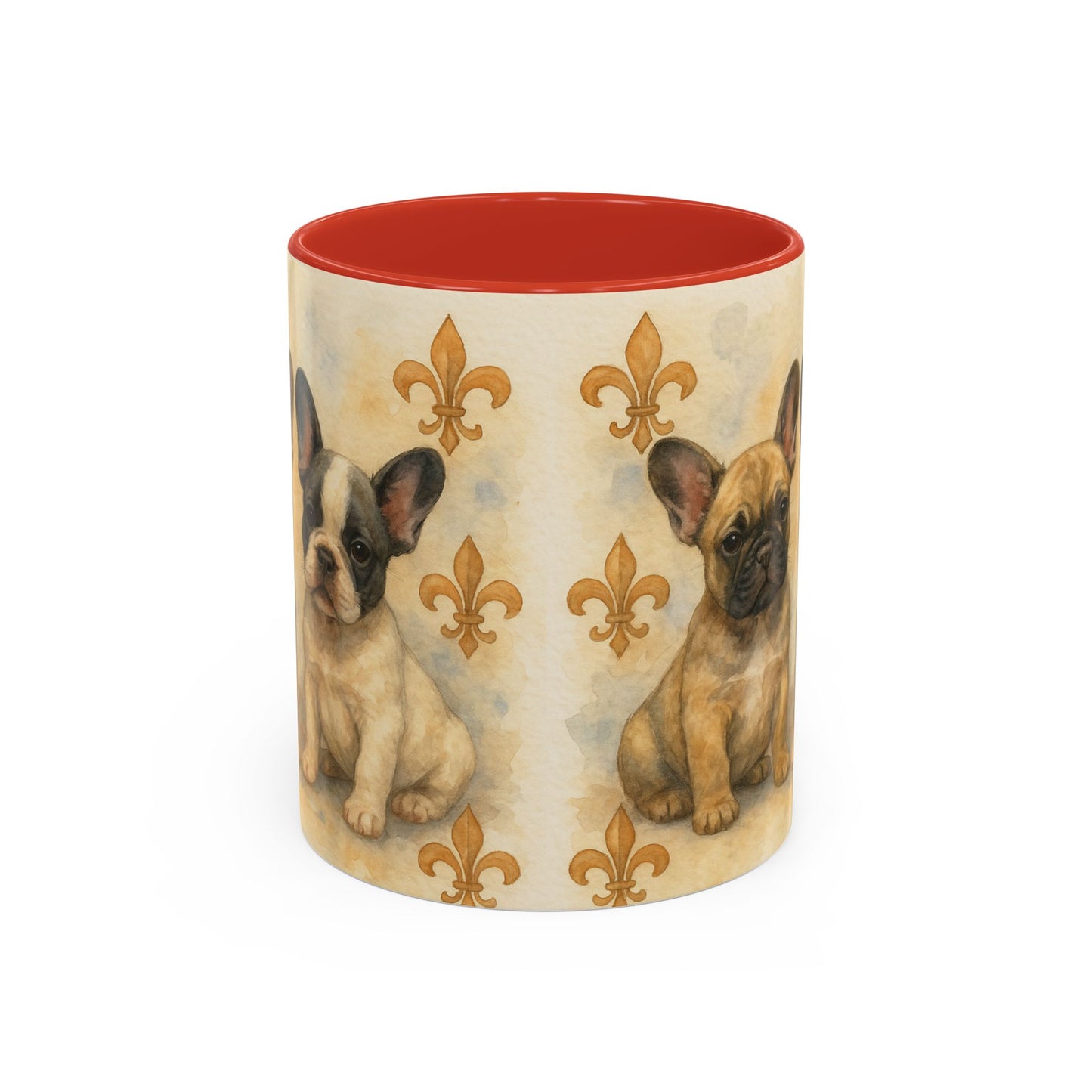 French Bulldog puppies Accent Coffee Mug - Perfect Gift for Dog Lovers