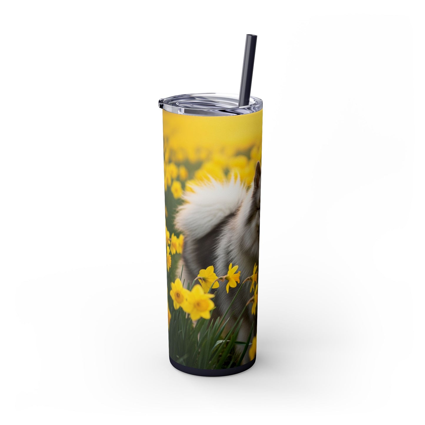 Keeshond Tumbler with Straw, 20oz