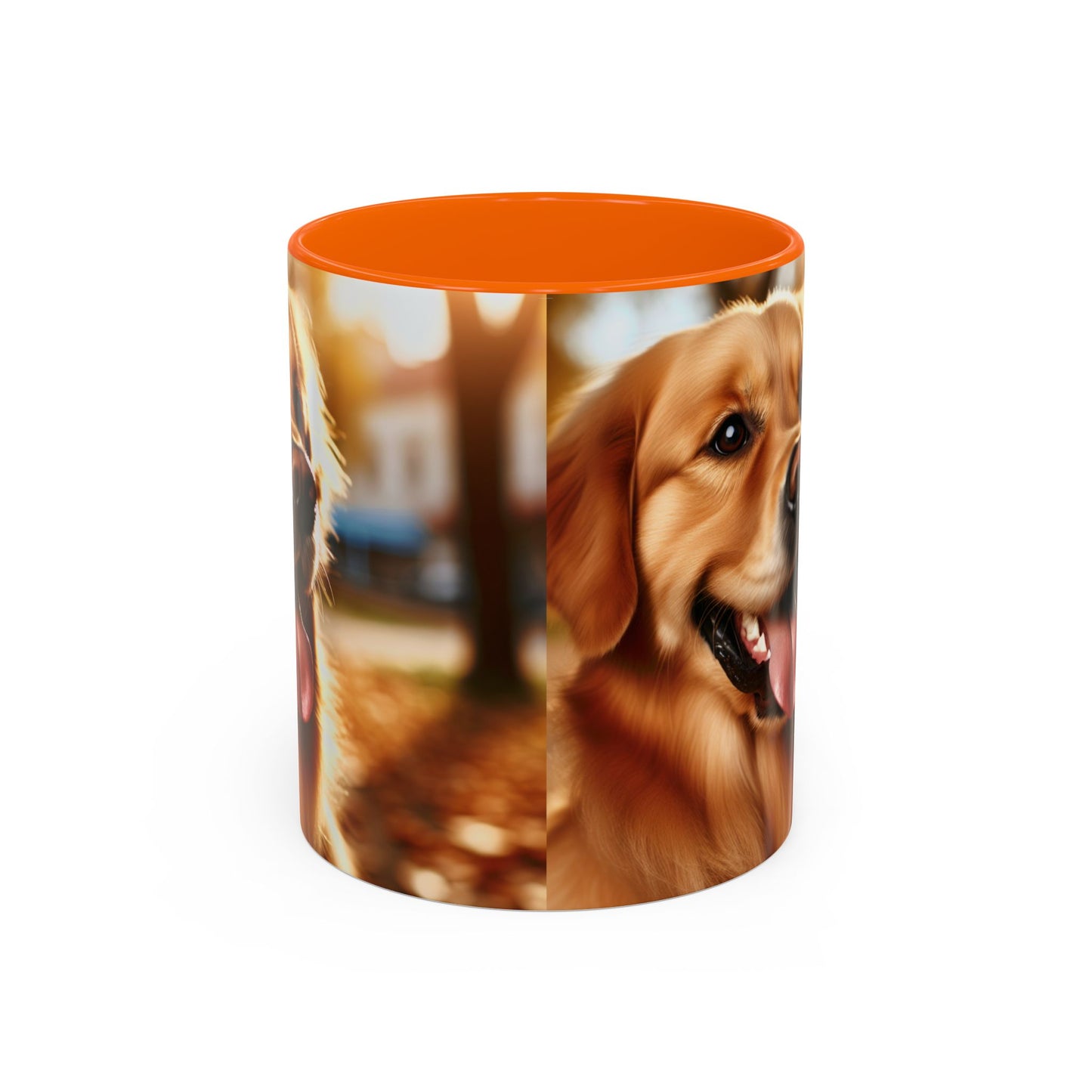 Golden Retriever Accent Coffee Mug - Perfect Gift for Dog Lovers