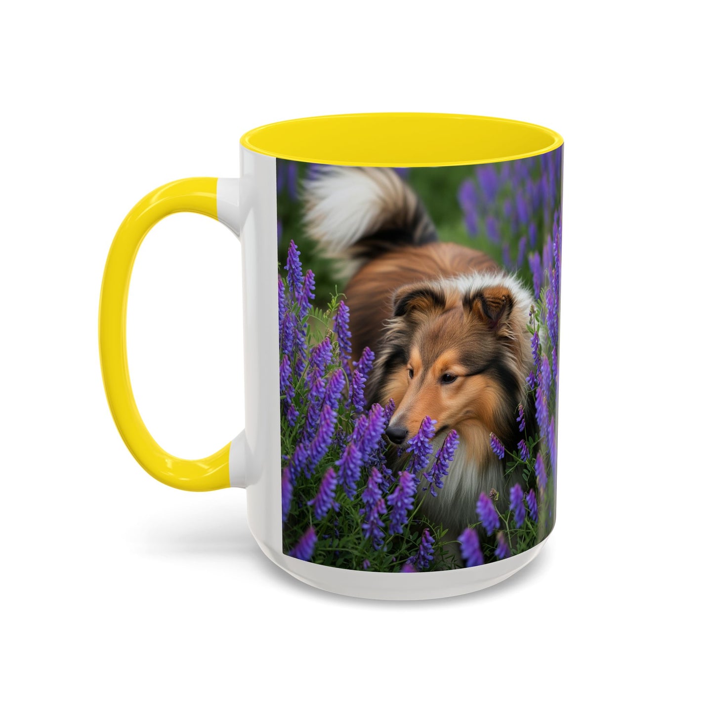 Shetland Sheepdog Accent Coffee Mug - Perfect Gift for Dog Lovers