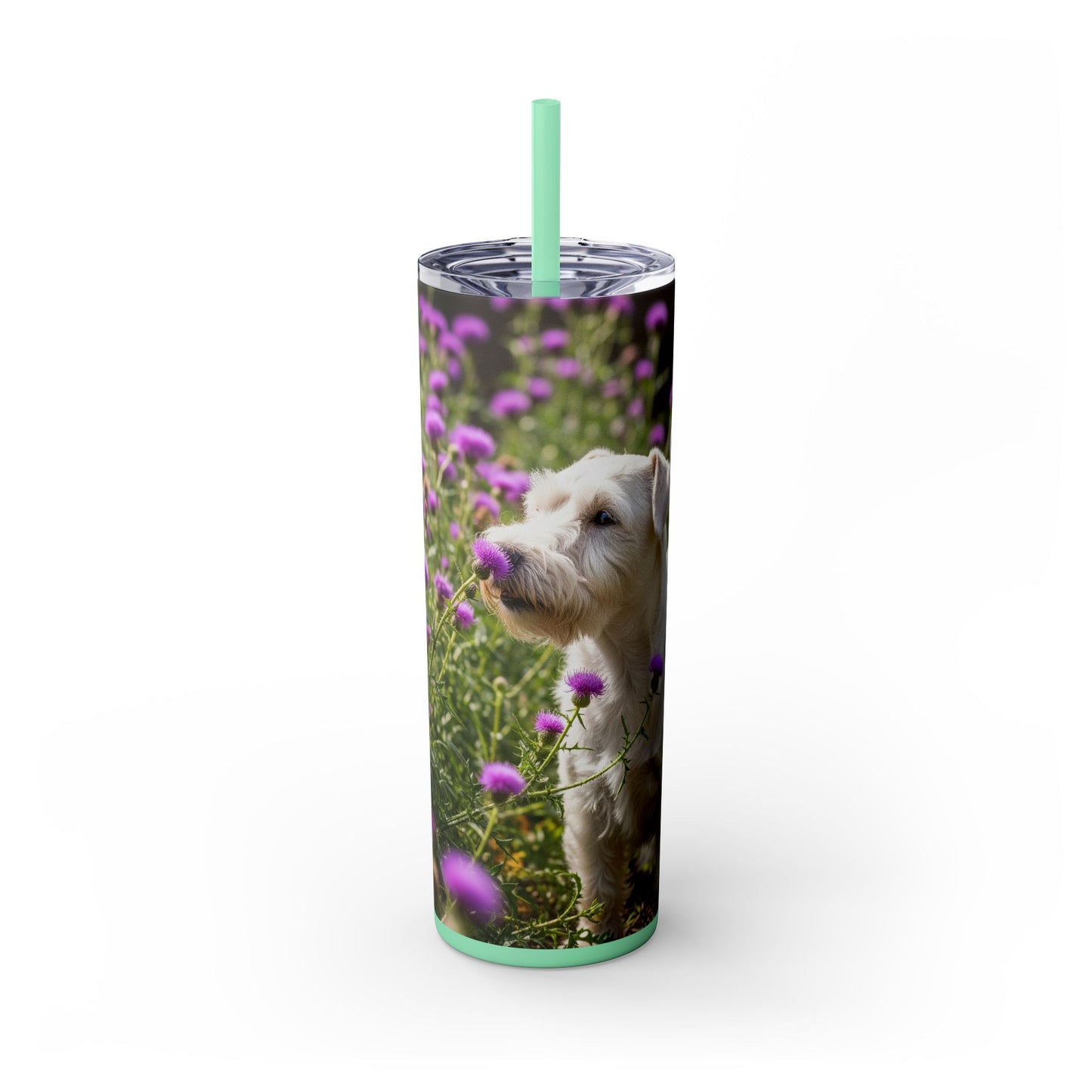 Sealyham Terrier Tumbler with Straw, 20oz