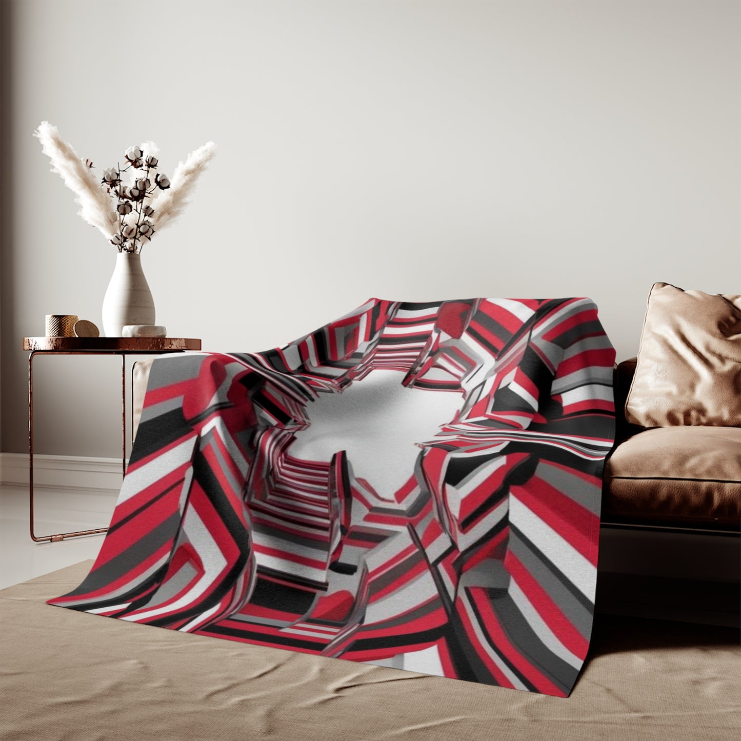 Optical Illusion Sweatshirt Blanket