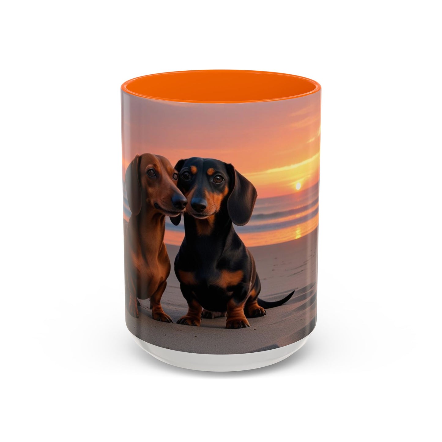 Dachshund Love Accent Coffee Mug - Perfect Gift for Dog Lovers