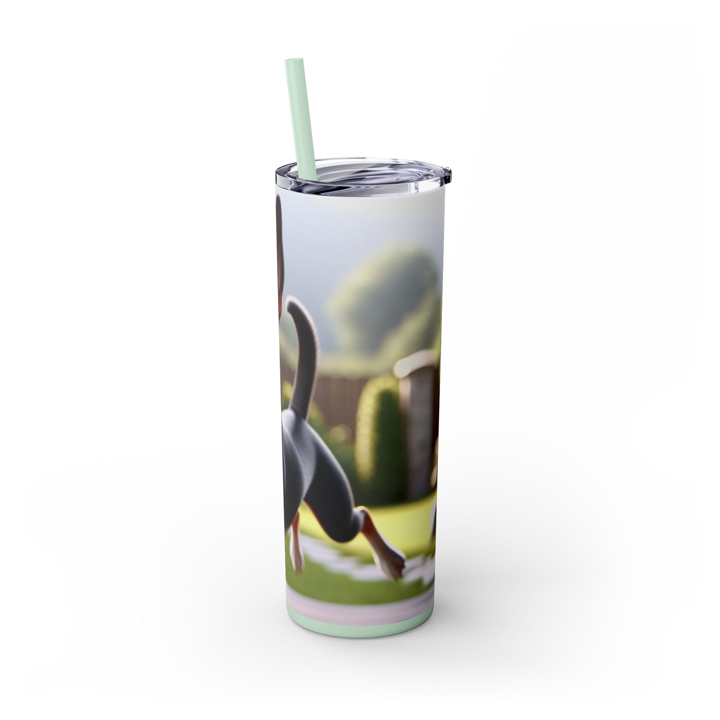 Rat Terrier Tumbler with Straw, 20oz