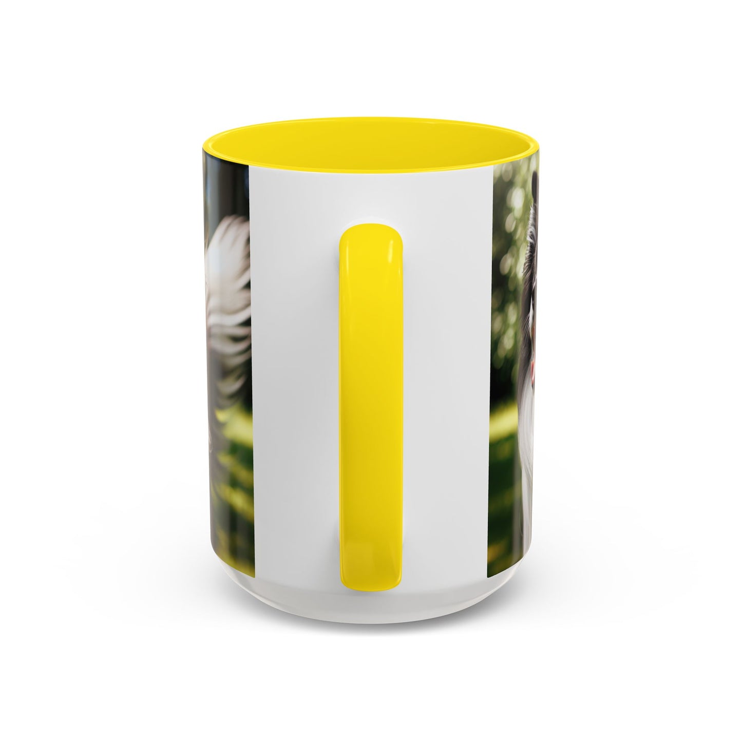 Border Collie Accent Mug – Ceramic Coffee Cup