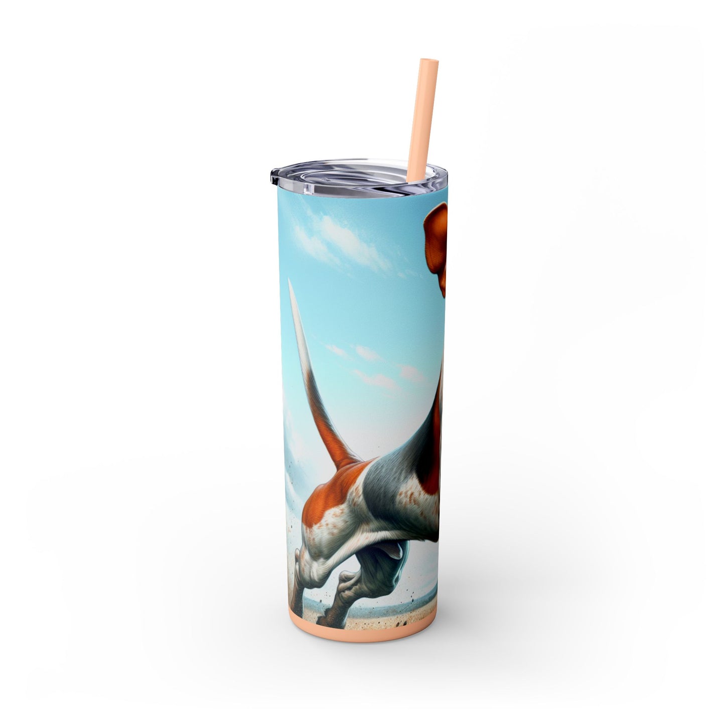 American English Coonhound Tumbler with Straw, 20oz