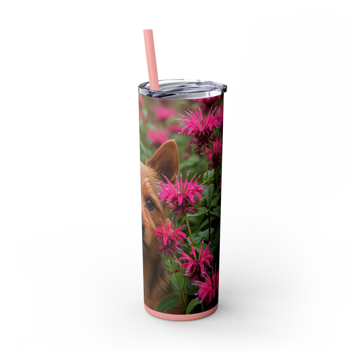 Norwich Terrier Skinny Tumbler with Straw, 20oz