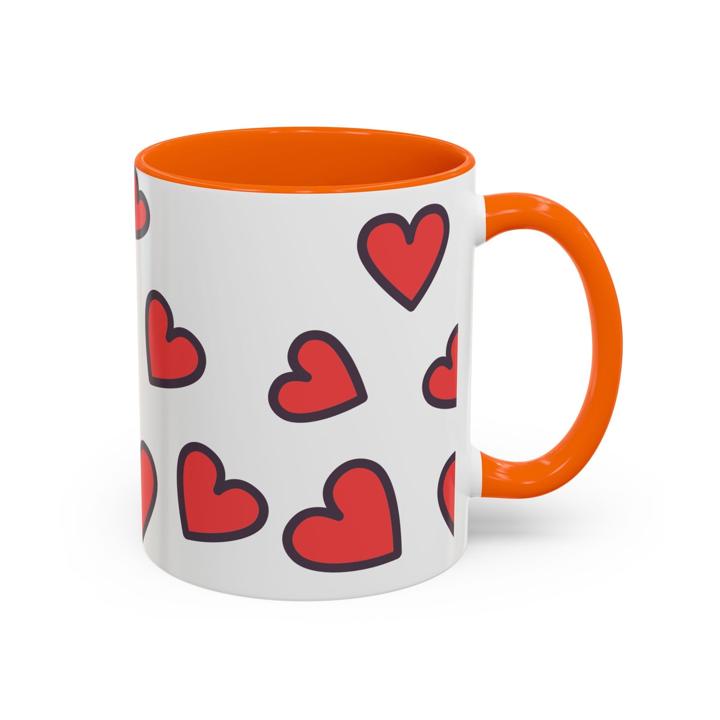 Hearts Accent Coffee Mug - Perfect Gift for Dog Lovers