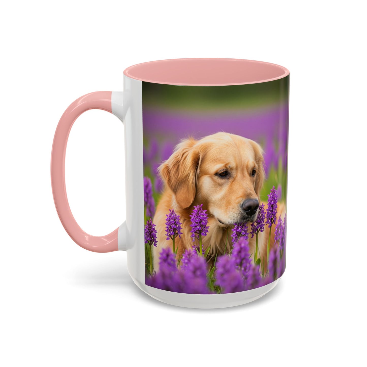 Golden Retriever Accent Coffee Mug - Perfect Gift for Dog Lovers