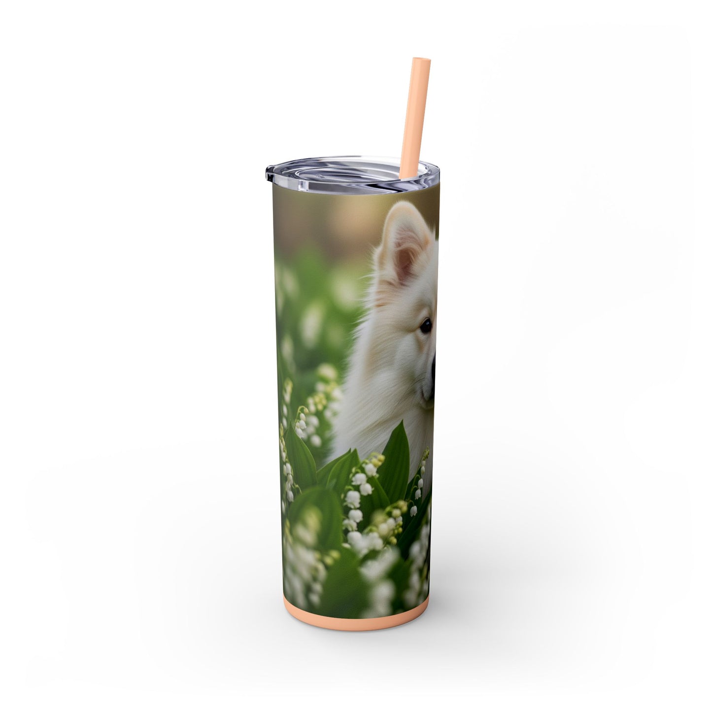 Finnish Lapphund Skinny Tumbler with Straw, 20oz