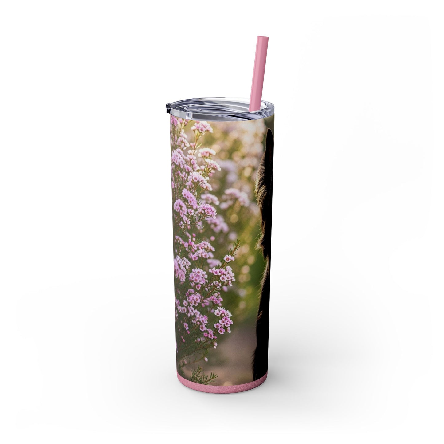 Australian Silky Terrier Tumbler with Straw, 20oz