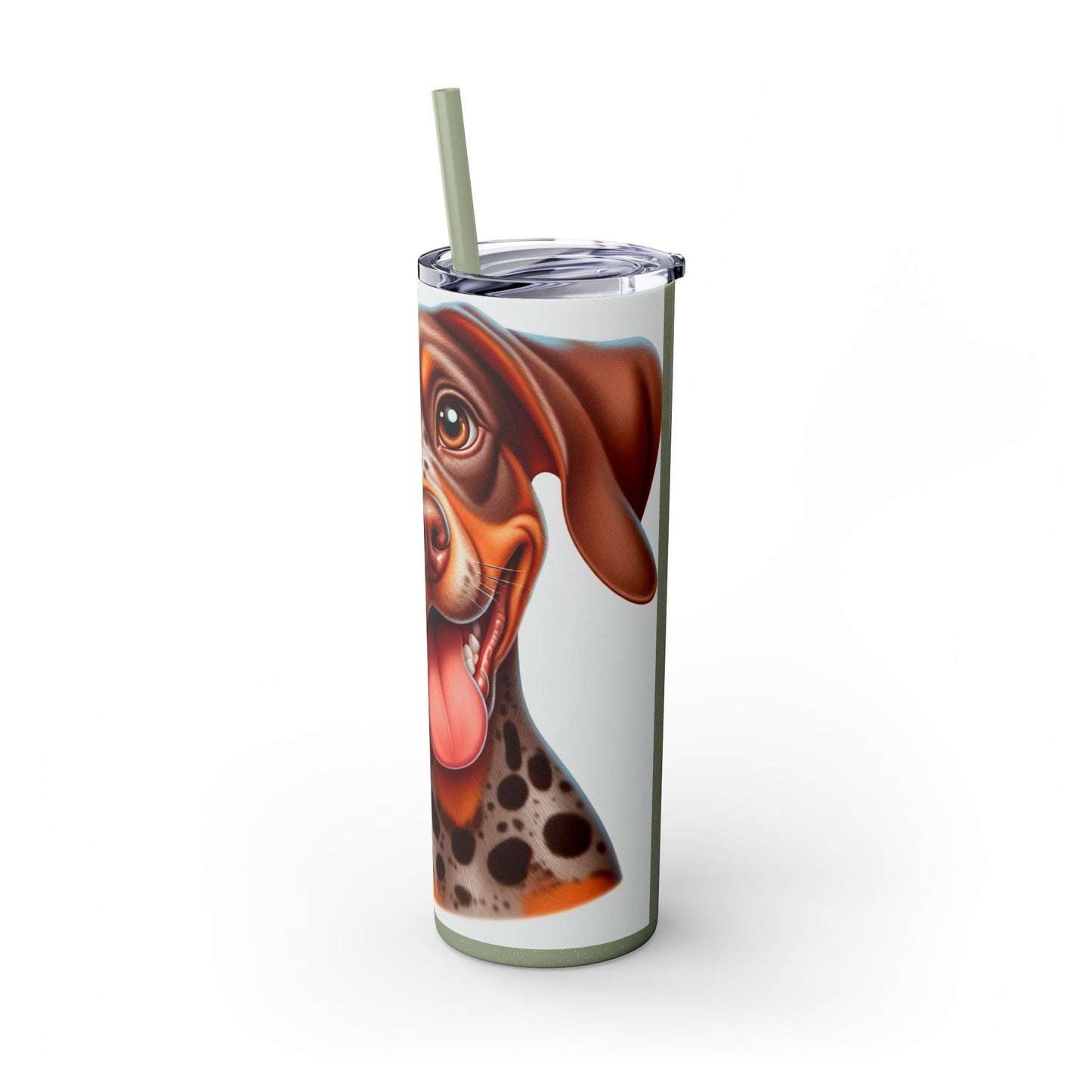 Braque du Bourbonnais Tumbler with Straw, 20oz