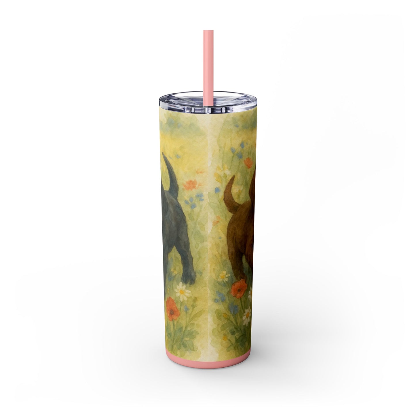 Labrador Retriever puppies Tumbler with Straw, 20oz