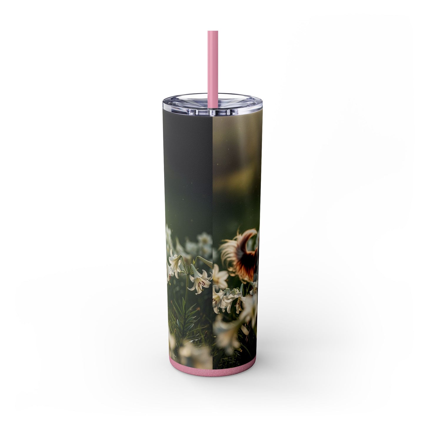 Irish Red and White Setter Tumbler with Straw, 20oz