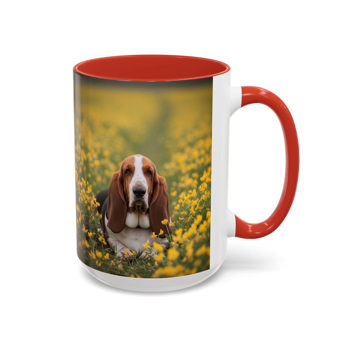 Basset Hound Accent Coffee Mug - Perfect Gift for Dog Lovers