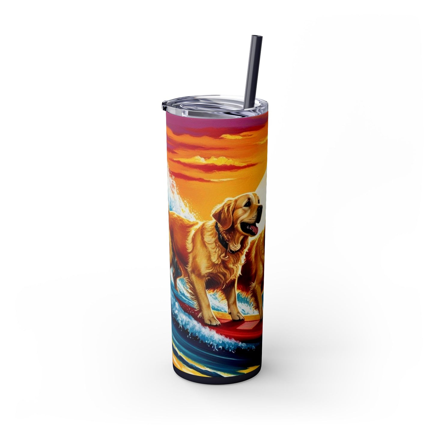 Surf Dogs Tumbler with Straw, 20oz