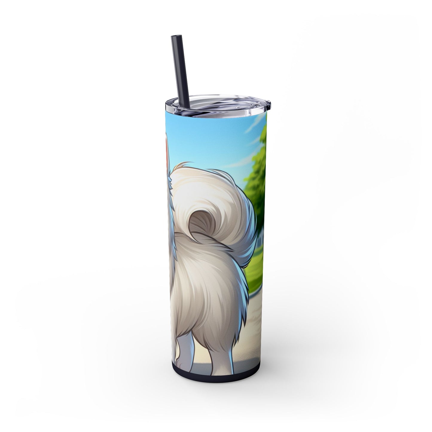 Indian Spitz Tumbler with Straw, 20oz