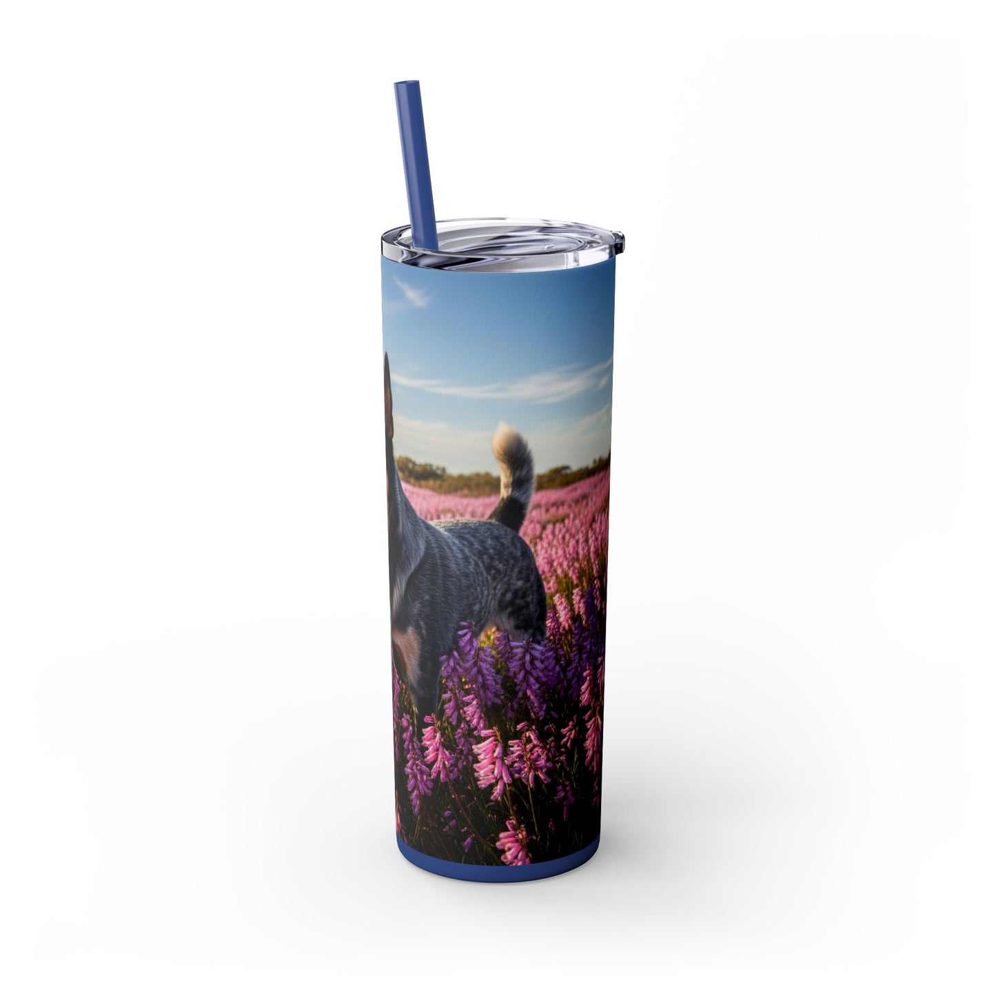 Australian Stumpy Tail Cattle Dog Tumbler with Straw, 20oz