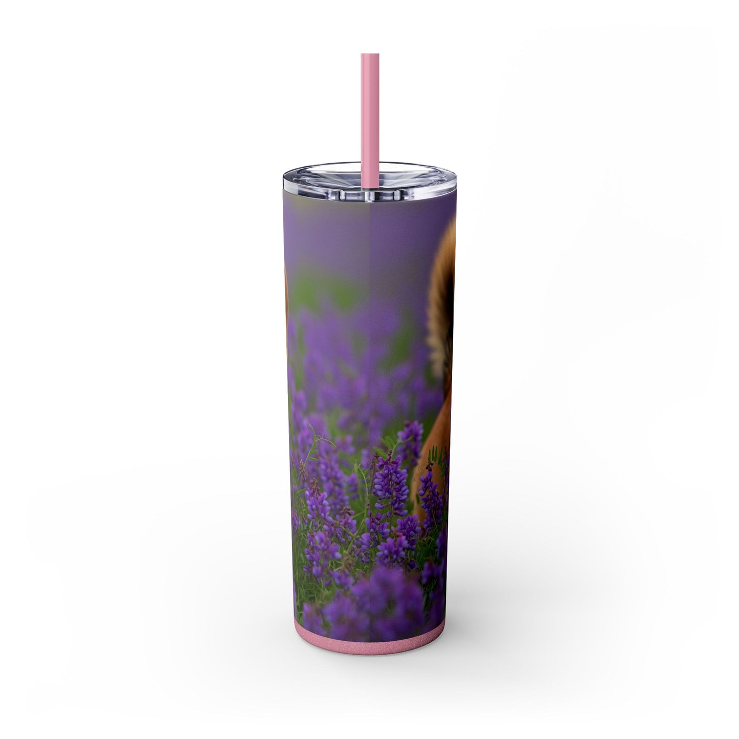 Cardigan Welsh Corgi Skinny Tumbler with Straw, 20oz
