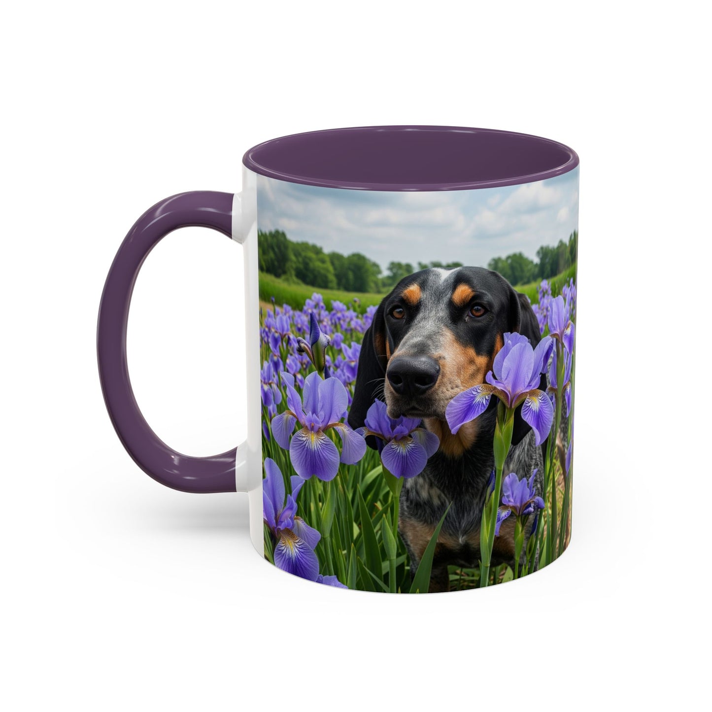 Bluetick Coonhound Accent Coffee Mug - Perfect Gift for Dog Lovers