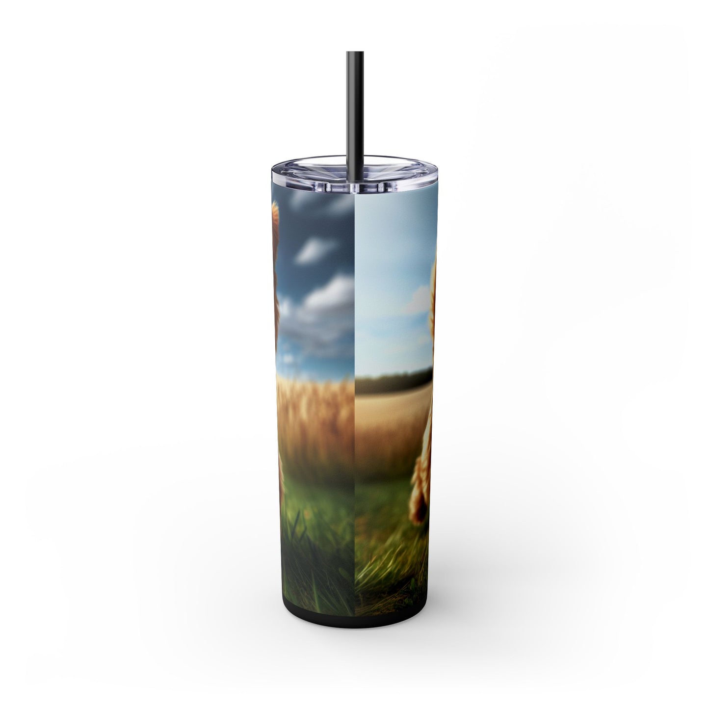 Norfolk Terrier Tumbler with Straw, 20oz