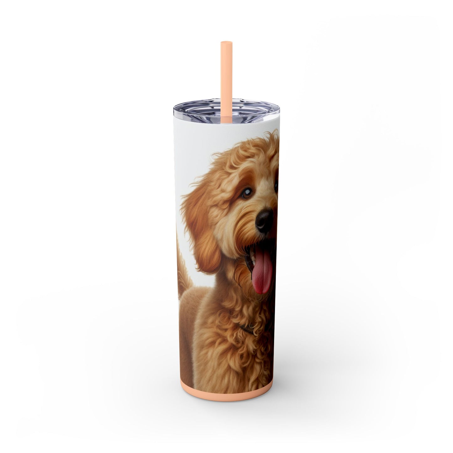 Goldendoodle Tumbler with Straw, 20oz