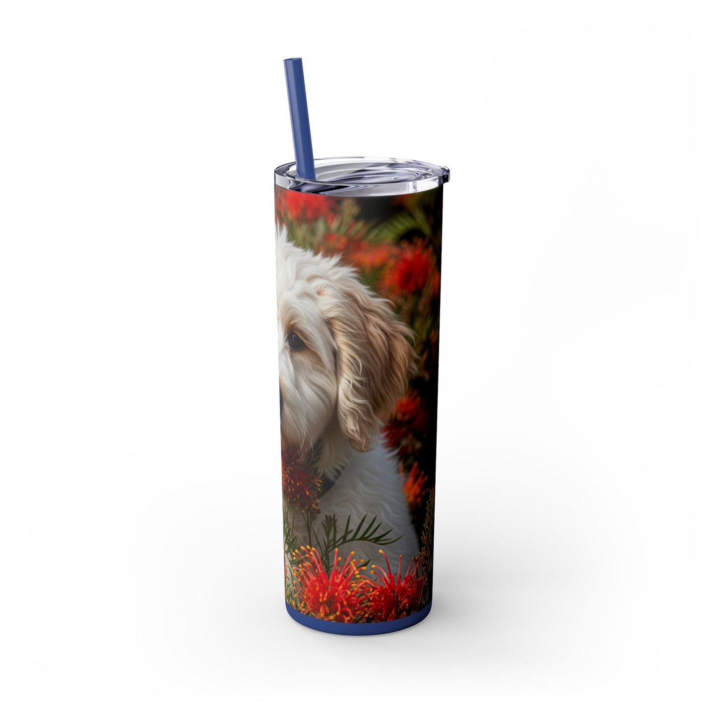 Labradoodle Tumbler with Straw, 20oz