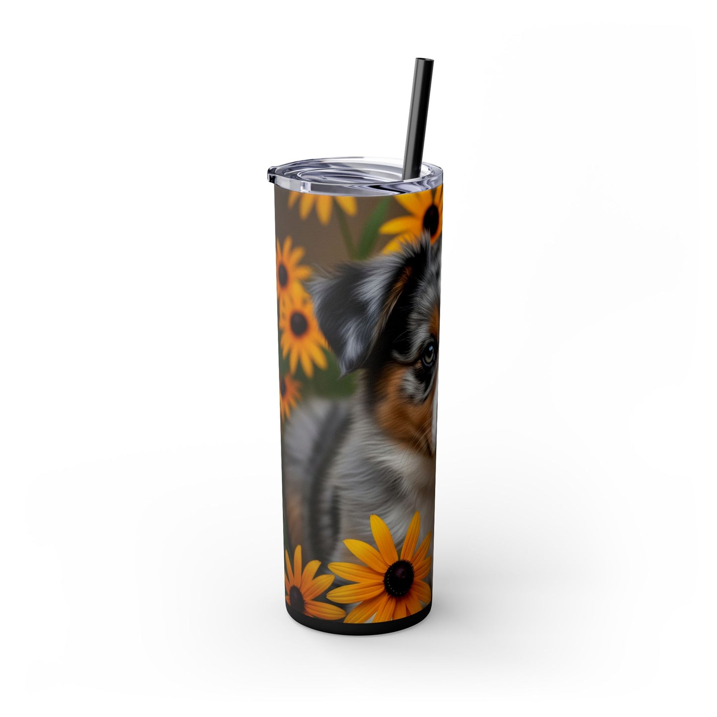 Miniature American Shepherd Tumbler with Straw, 20oz
