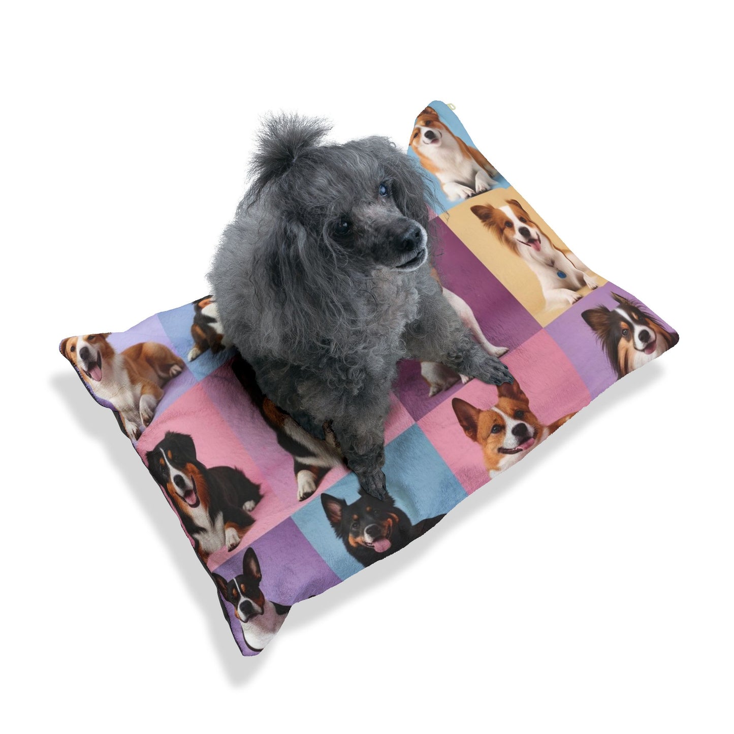 Pastel Dogs Pet Bed