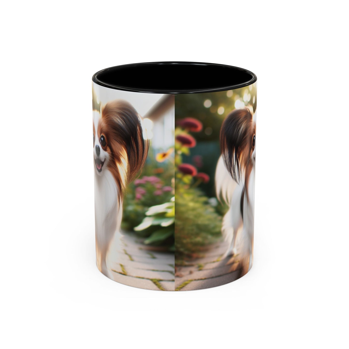 Papillon Accent Coffee Mug - Perfect Gift for Dog Lovers