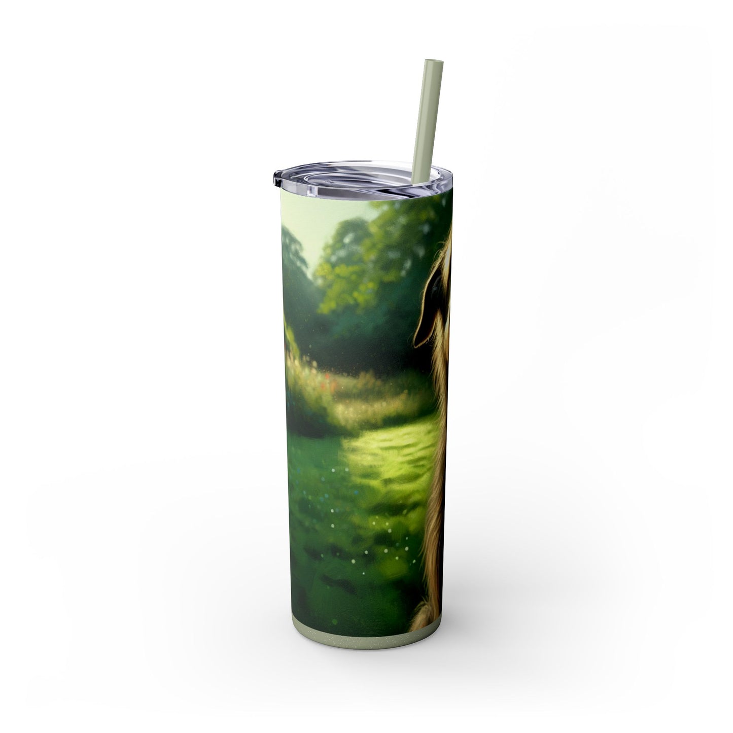 Irish Wolfhound Tumbler with Straw, 20oz