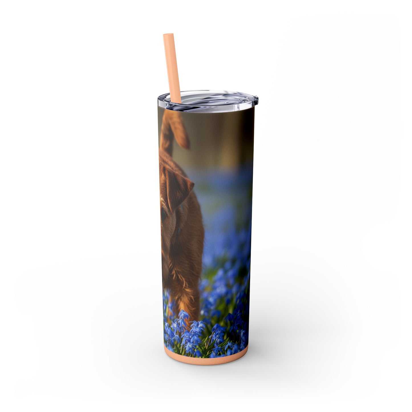 Irish Terrier Skinny Tumbler with Straw, 20oz