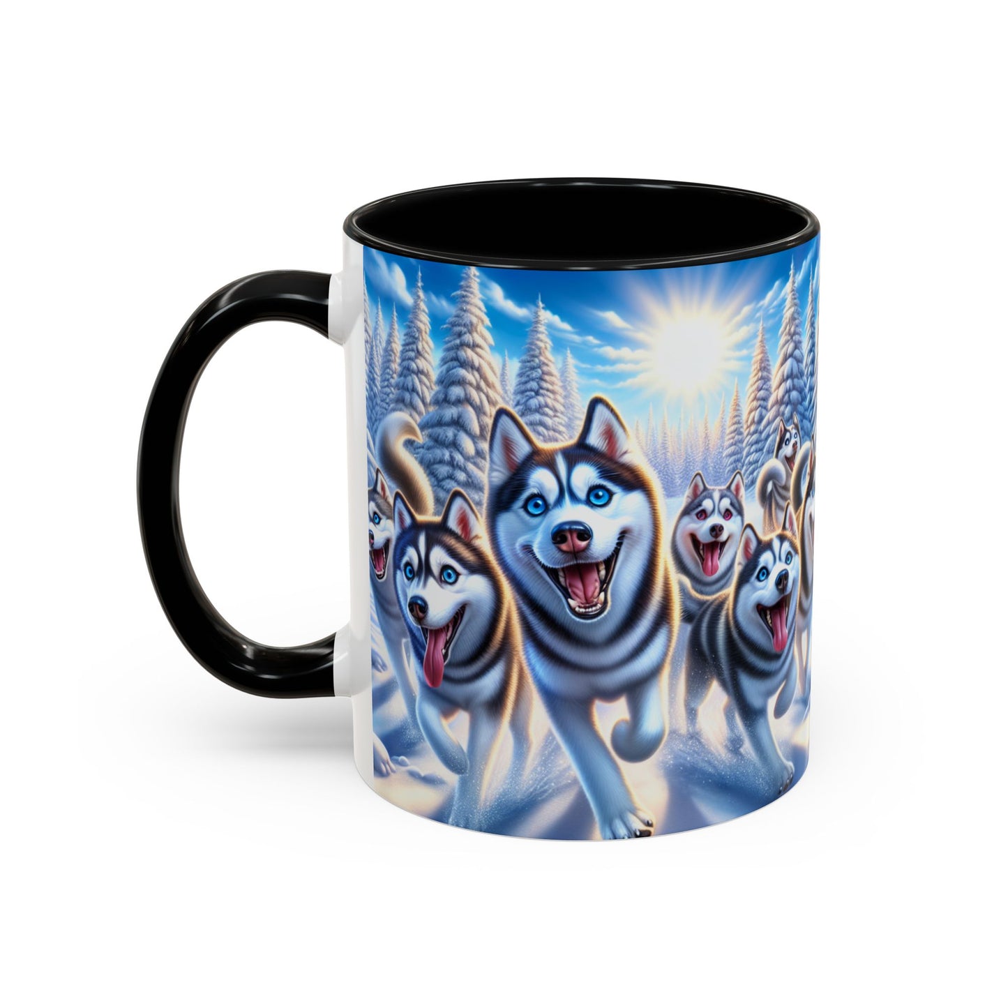 Siberian Husky Accent Coffee Mug - Perfect Gift for Dog Lovers