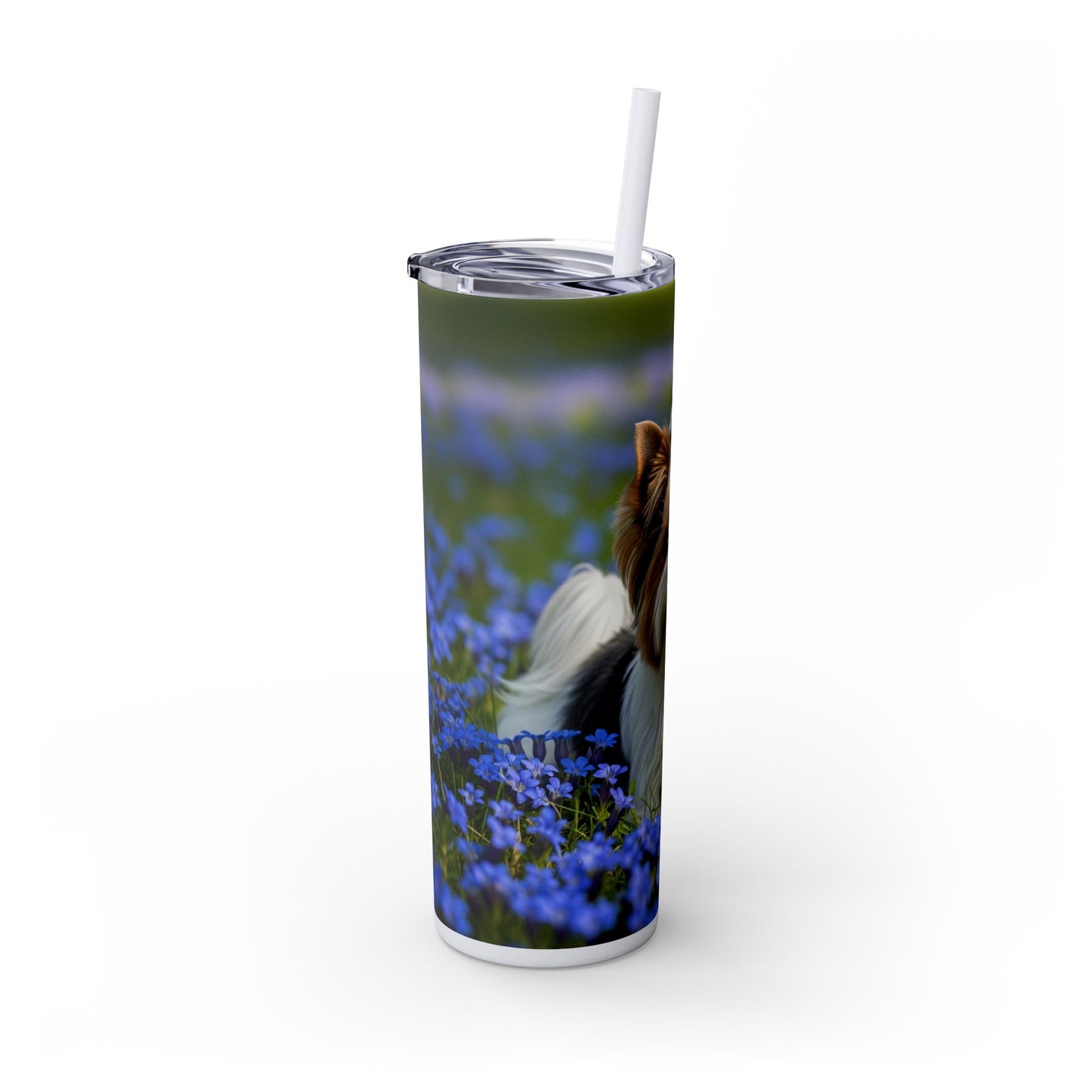 Biewer Terrier Tumbler with Straw, 20oz