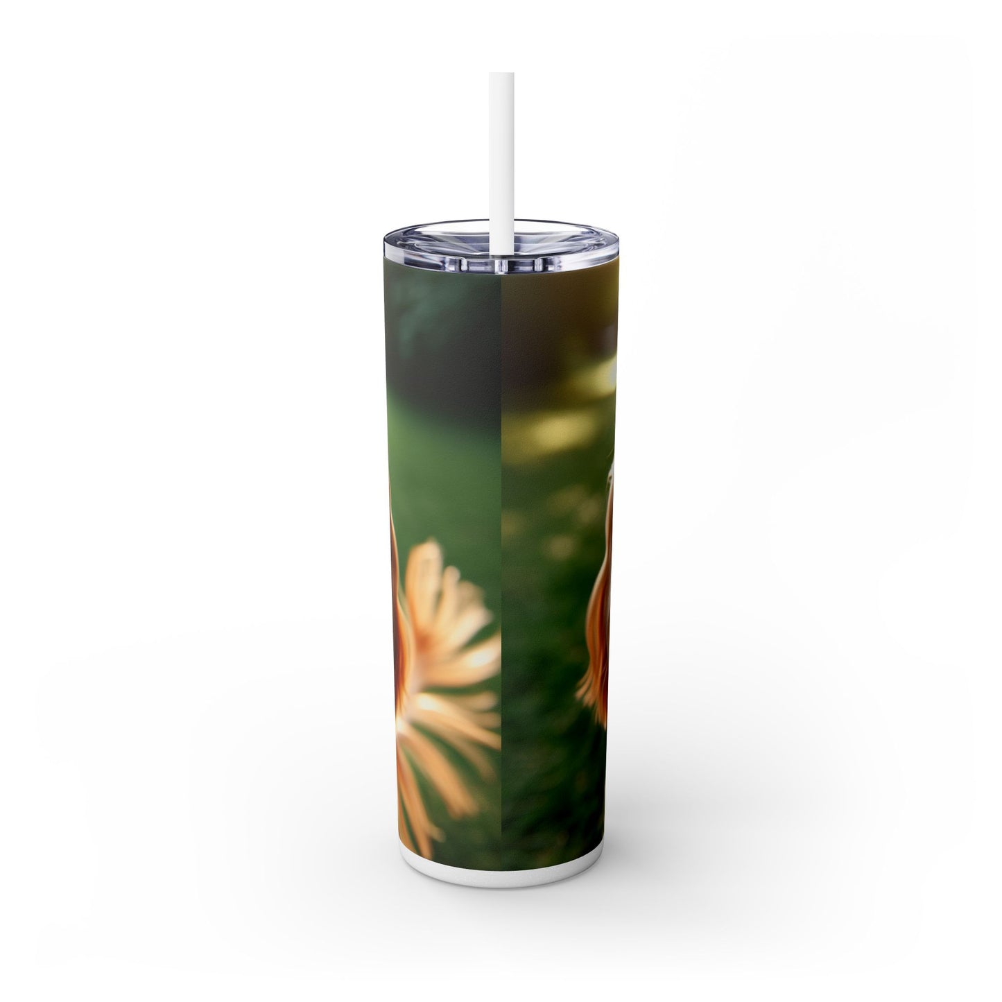 English Cocker Spaniel Skinny Tumbler with Straw, 20oz