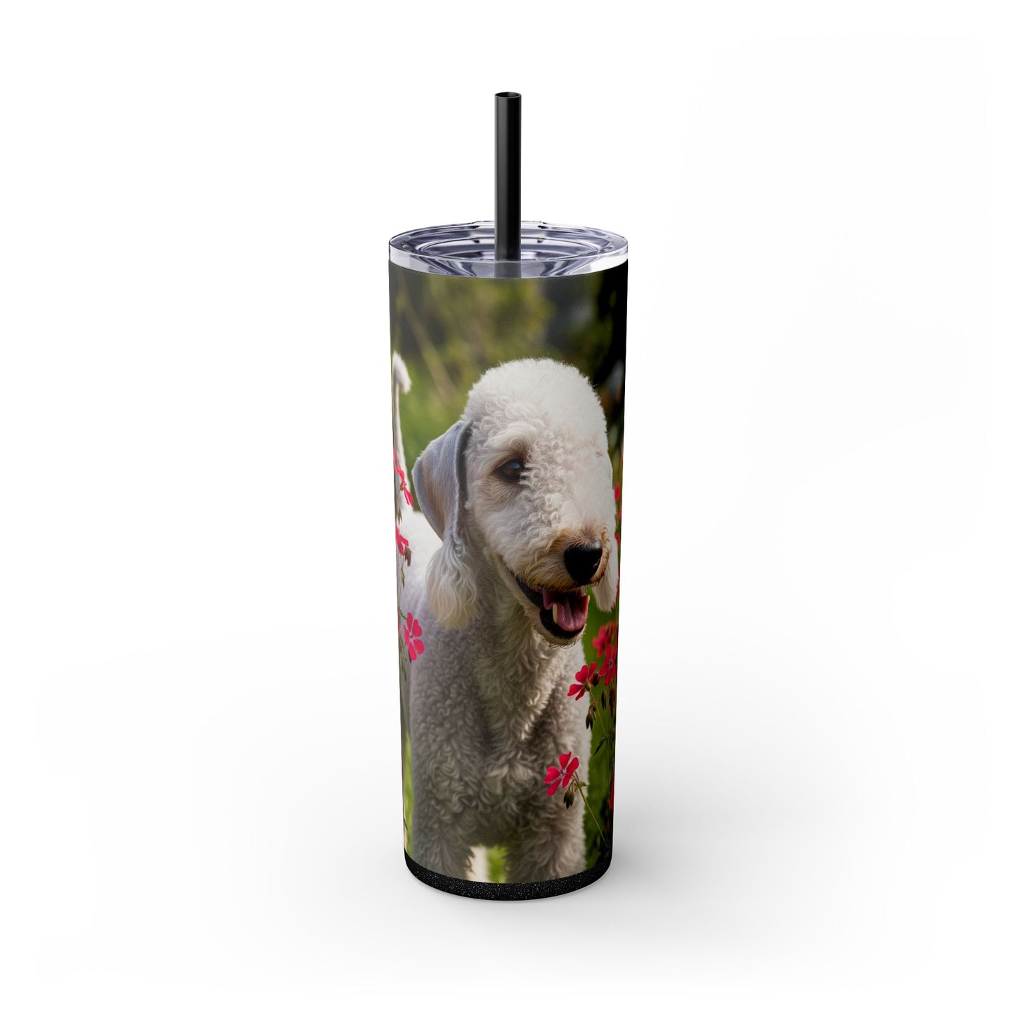 Bedlington Terrier Tumbler with Straw, 20oz
